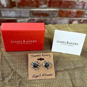 James Avery Retired “April Flower” Earrings